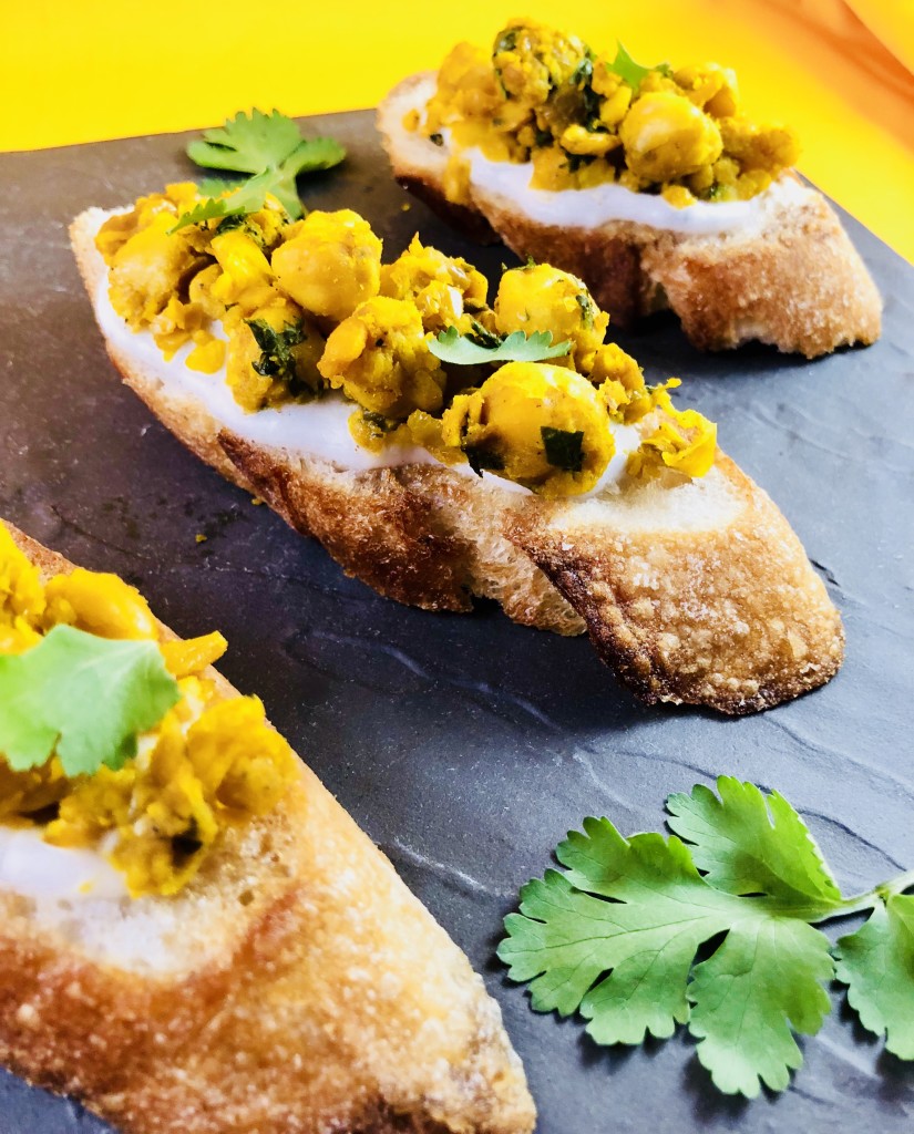 Masala Chickpea Bruschetta – Chef Priyanka: Vegan Celebrity Chef, TV ...