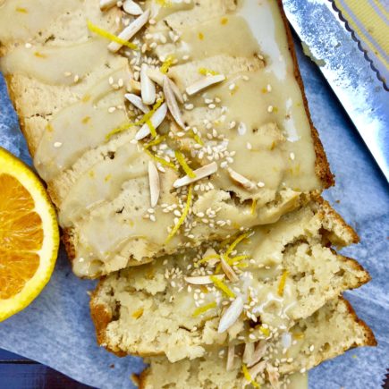 Orange Almond Tahini Loaf