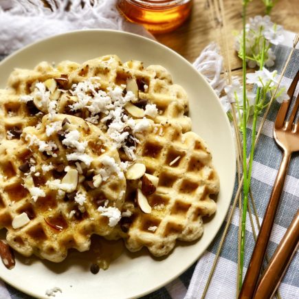 Rose Water Waffles | Vegan