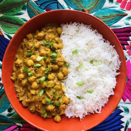 Creamy Chickpea Masala (Maharashtrian Chole) Vegan