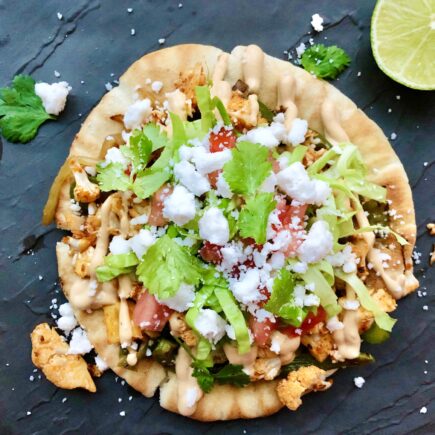 Mexican Pita Pizzas (Vegan)